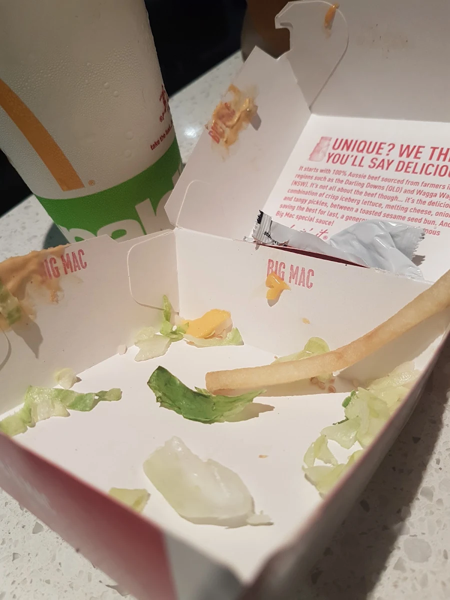 Menu, McDonald's Crown Casino II