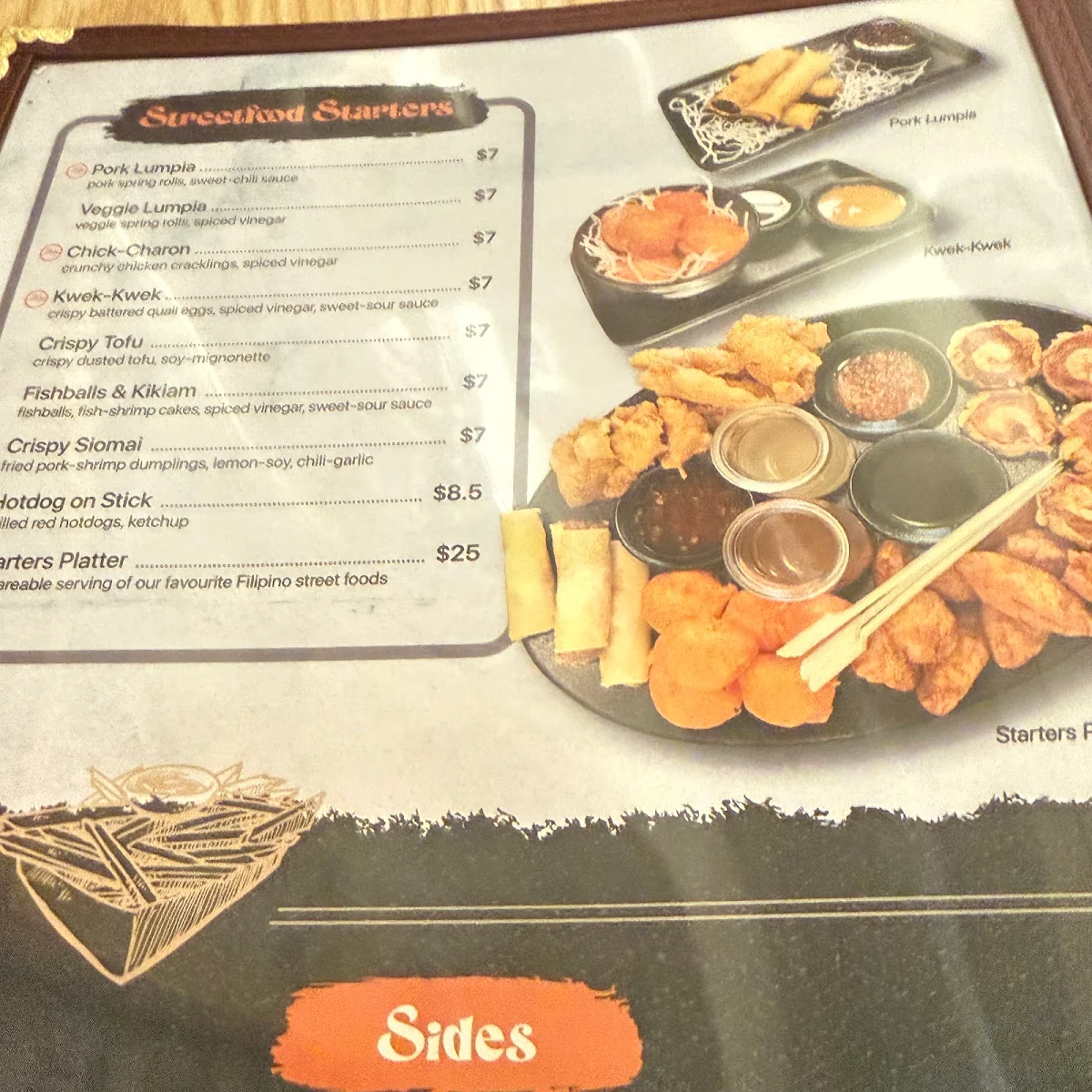 Menu, Amihan Grill + Bakeshop