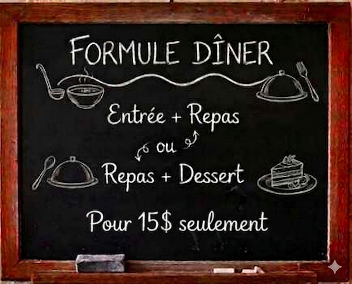 Menu, Saveurs et Découvertes