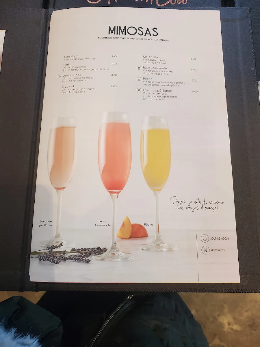 Menu, Allô mon Coco Saint-Jean-sur-Richelieu