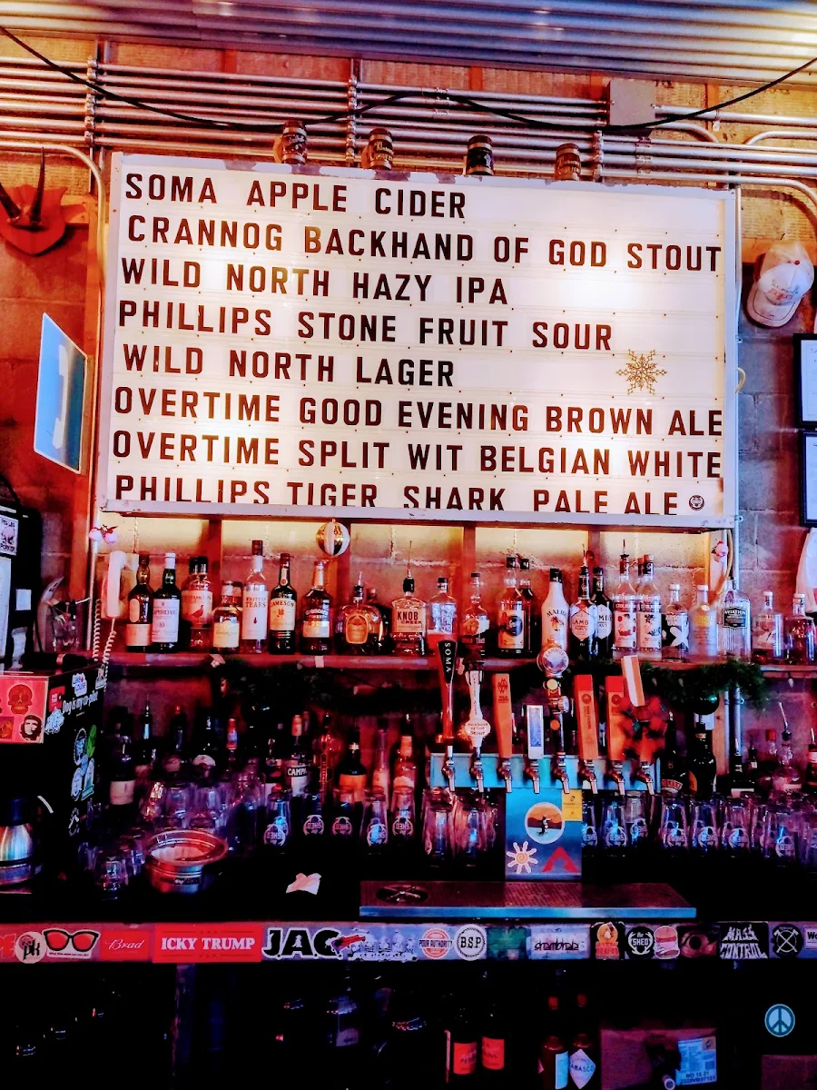 Menu, The Shed