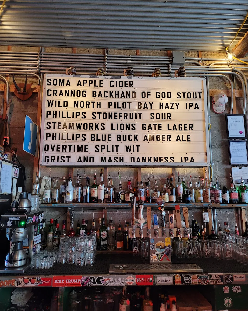 Menu, The Shed