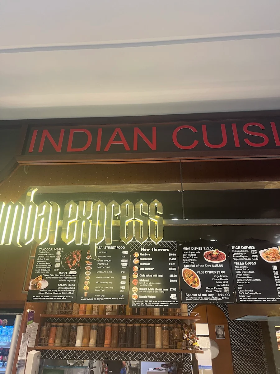 Menu, Mumbai Express