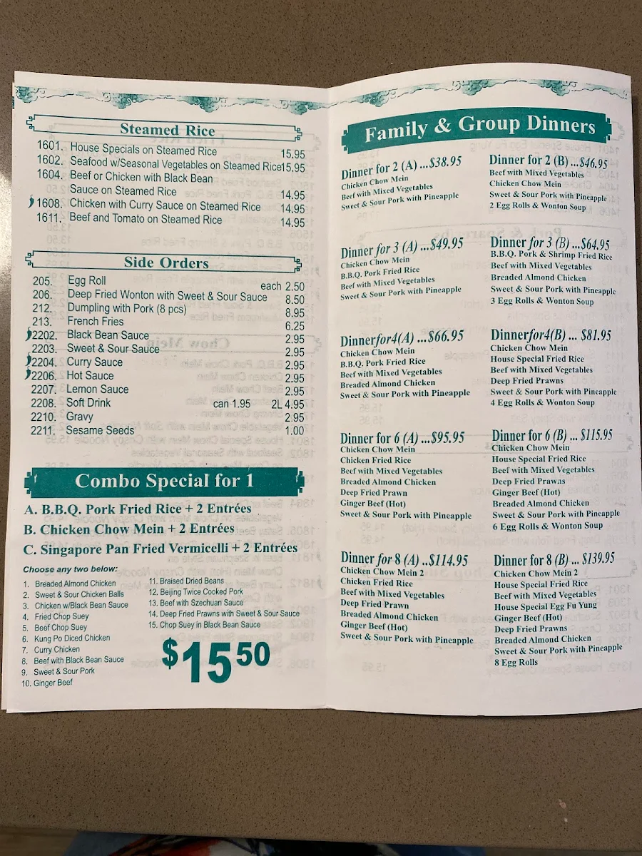 Menu, Kitchen On The Ridge
