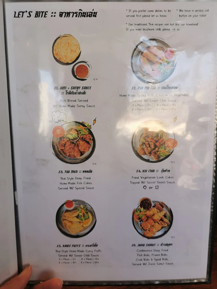Menu, Thaiger Rabbit by Ying Thai