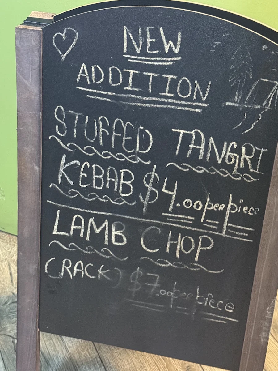 Menu, Himalaya Indian Cuisine
