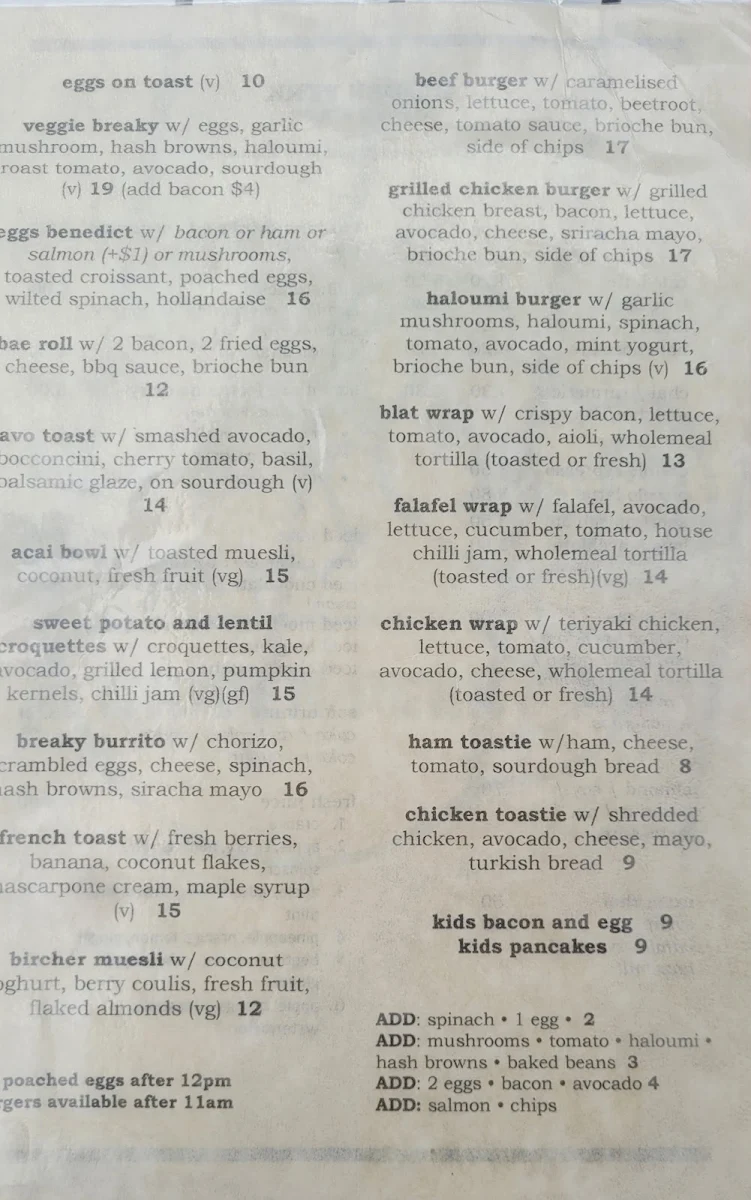 Menu, Hidden Perk