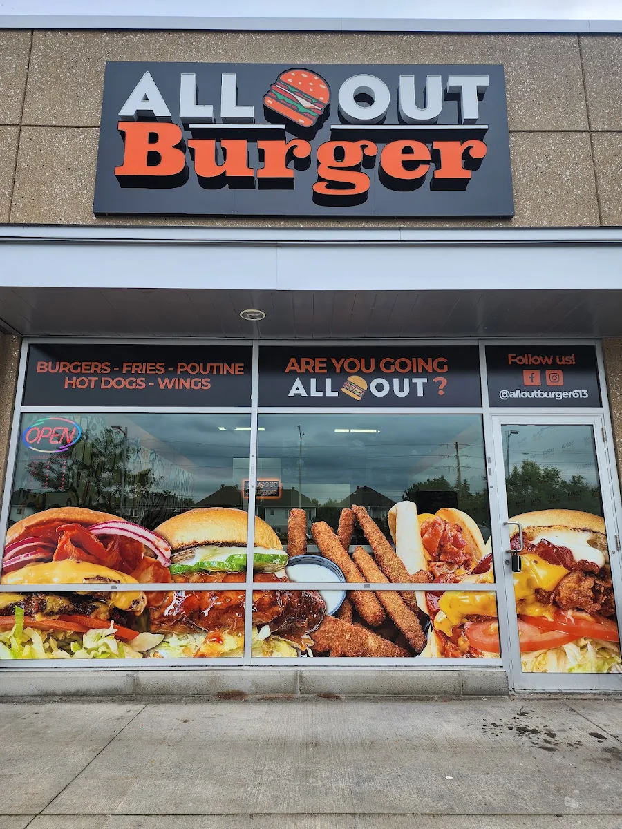 Menu, All Out Burger (Barrhaven)