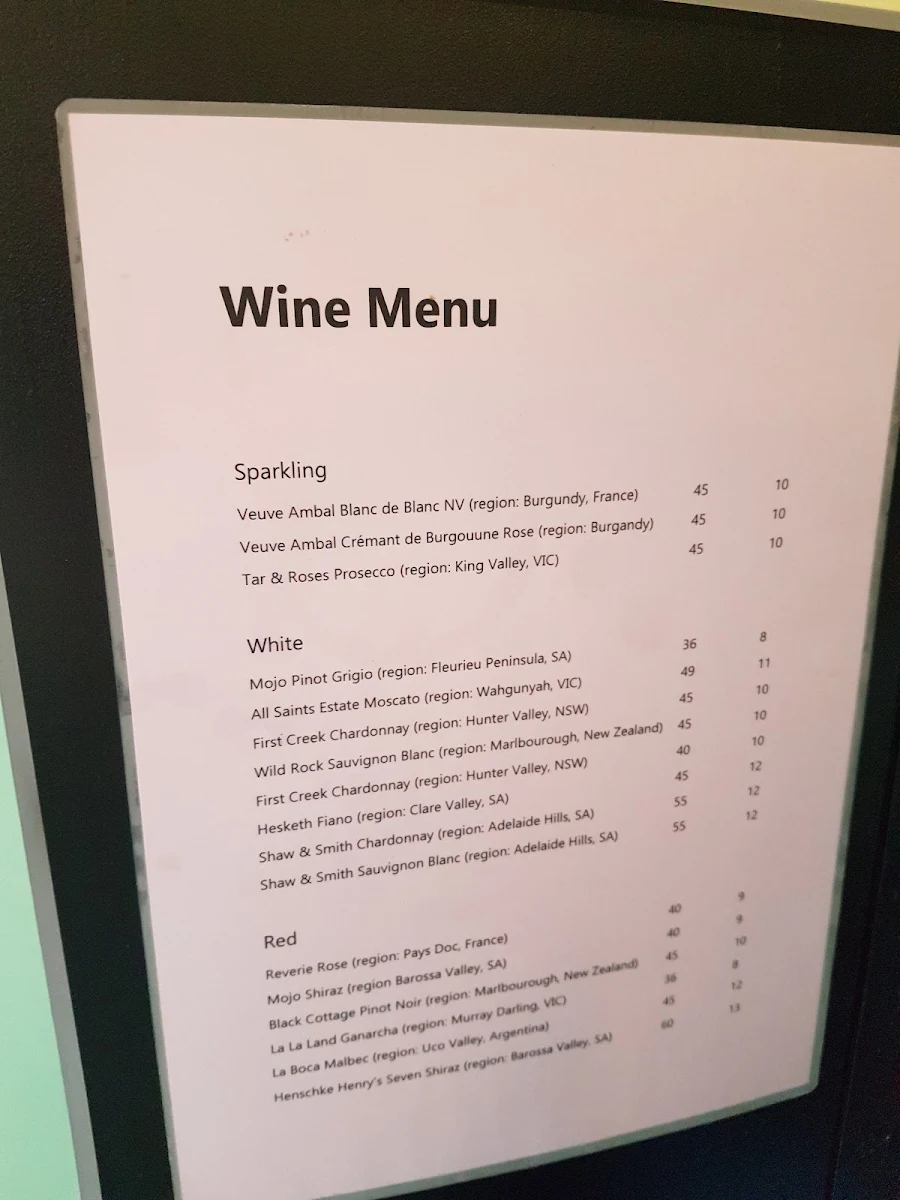Menu, Hoi Polloi - Espresso Bar