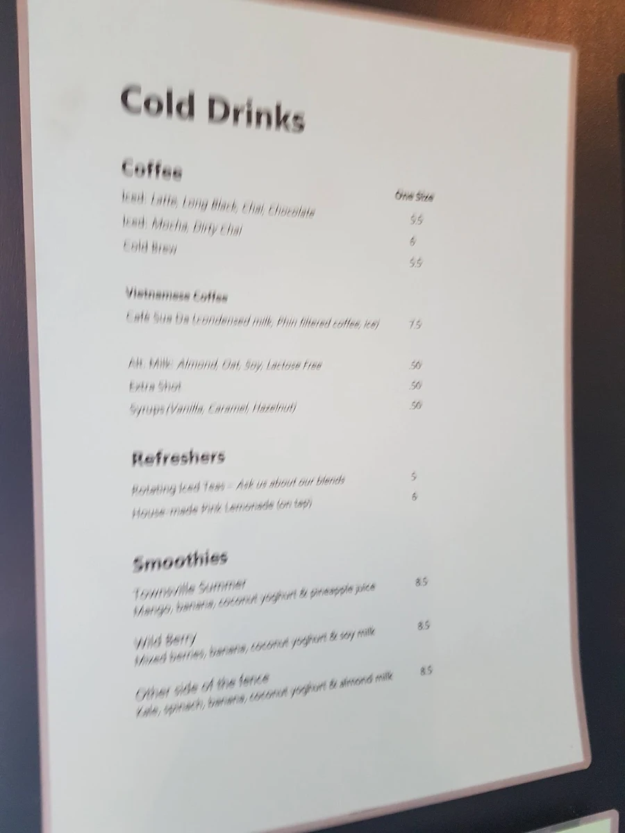 Menu, Hoi Polloi - Espresso Bar