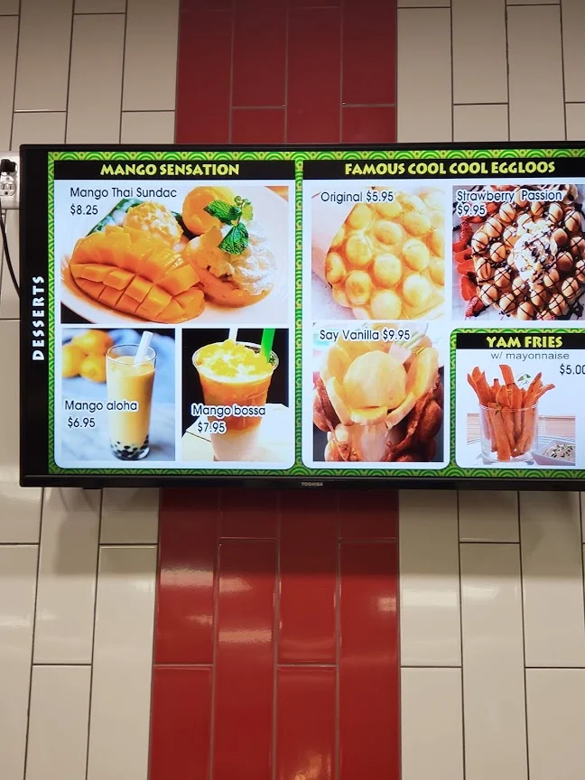 Menu, Umi Thai & Sushi