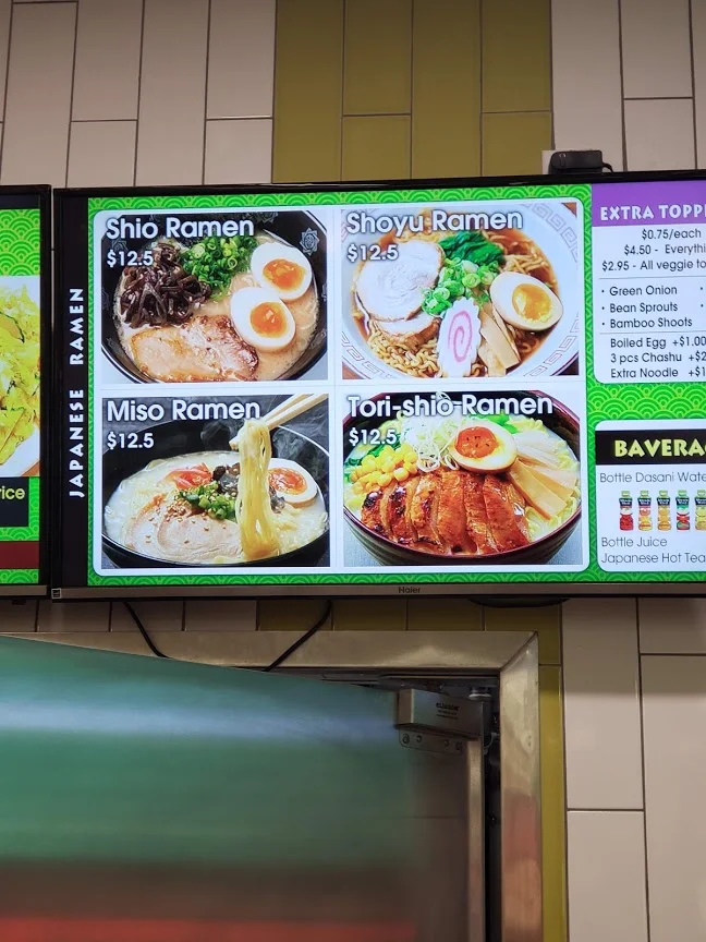 Menu, Umi Thai & Sushi