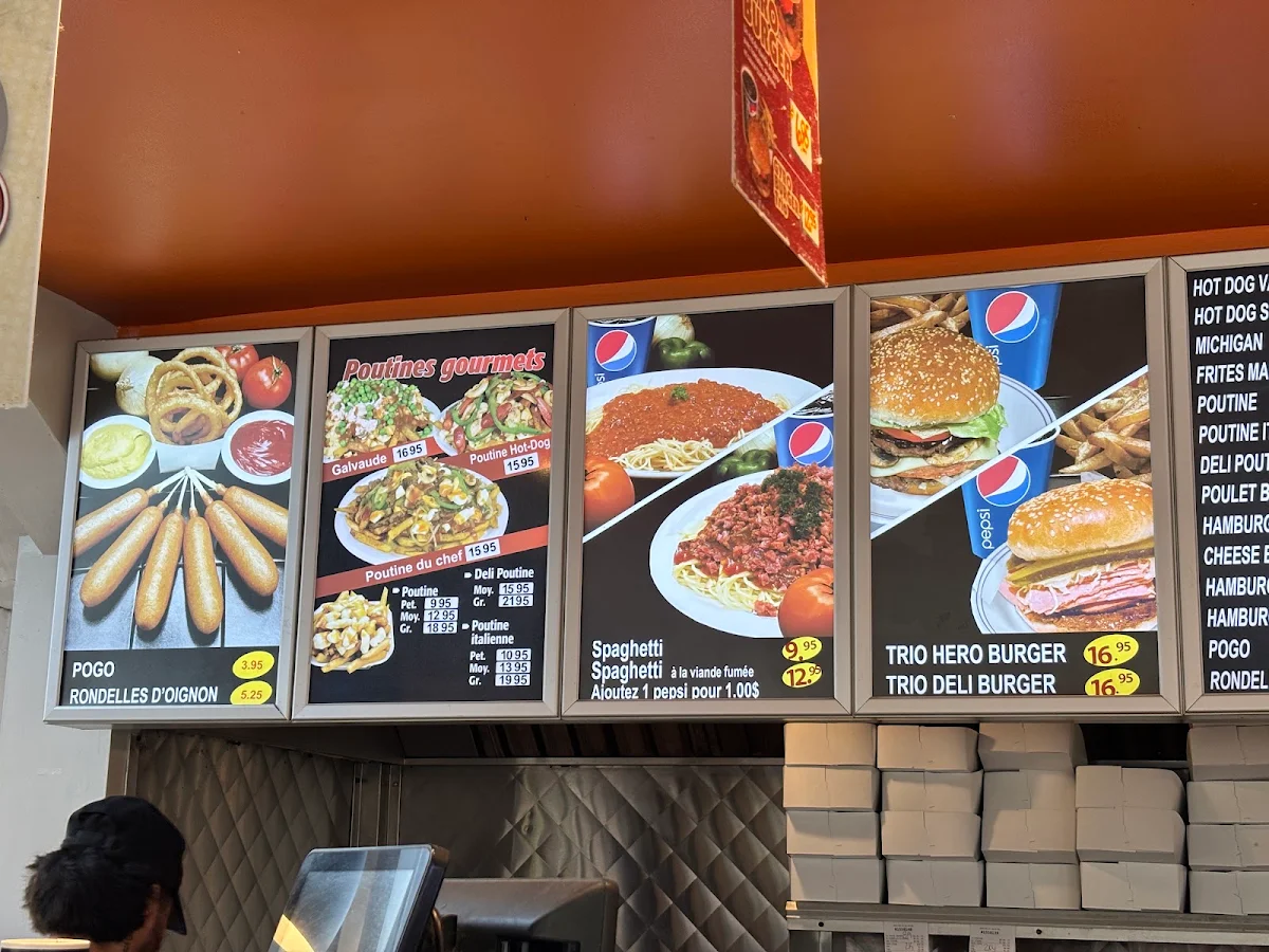 Menu, Restaurants Pataterie La Belle Province