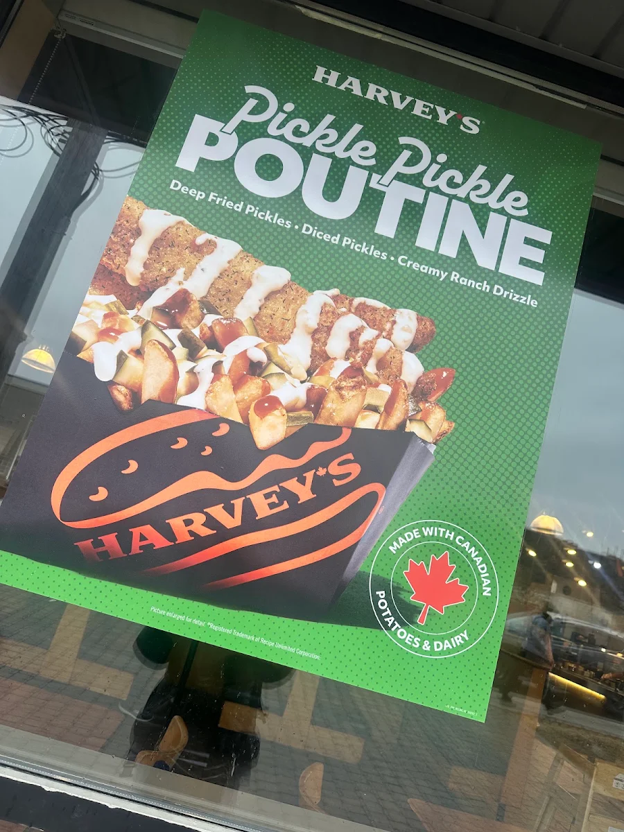 Menu, Harvey's