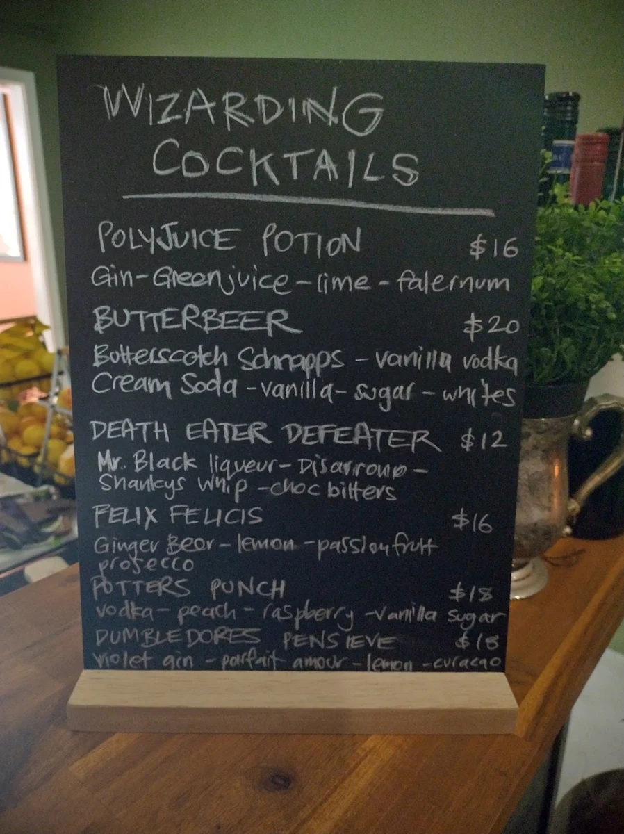 Menu, Fat Frog Kitchen & Cocktails