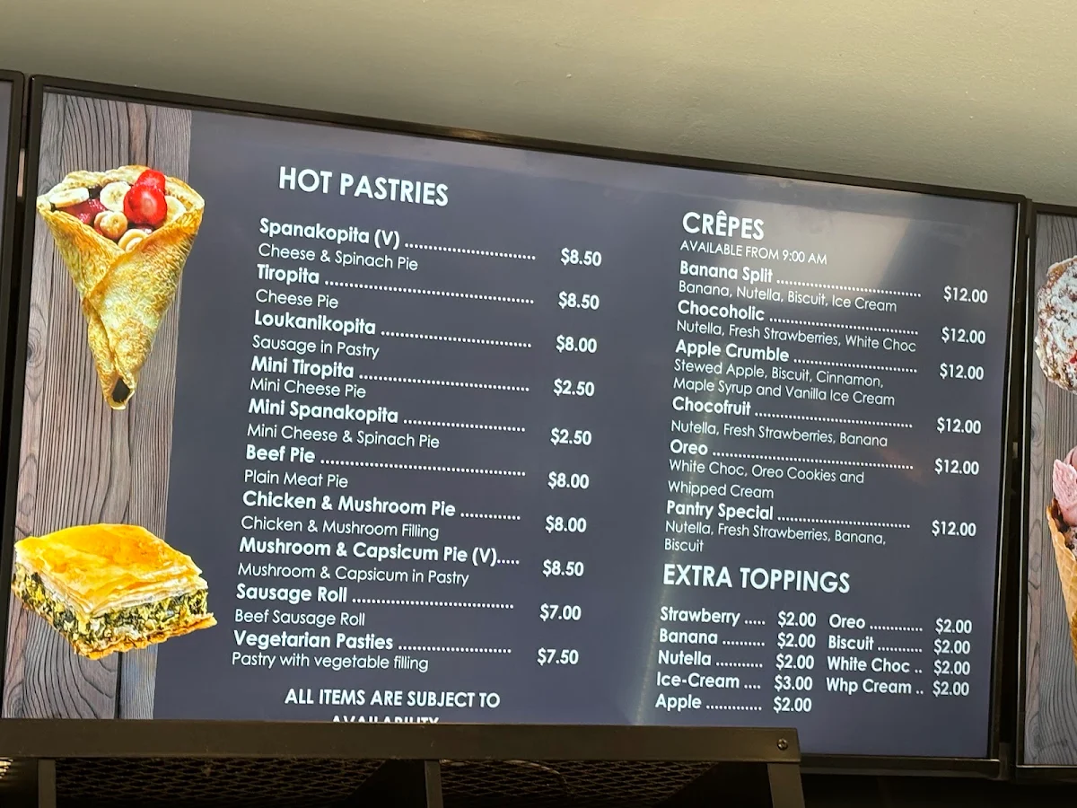 Menu, Pantry on Station