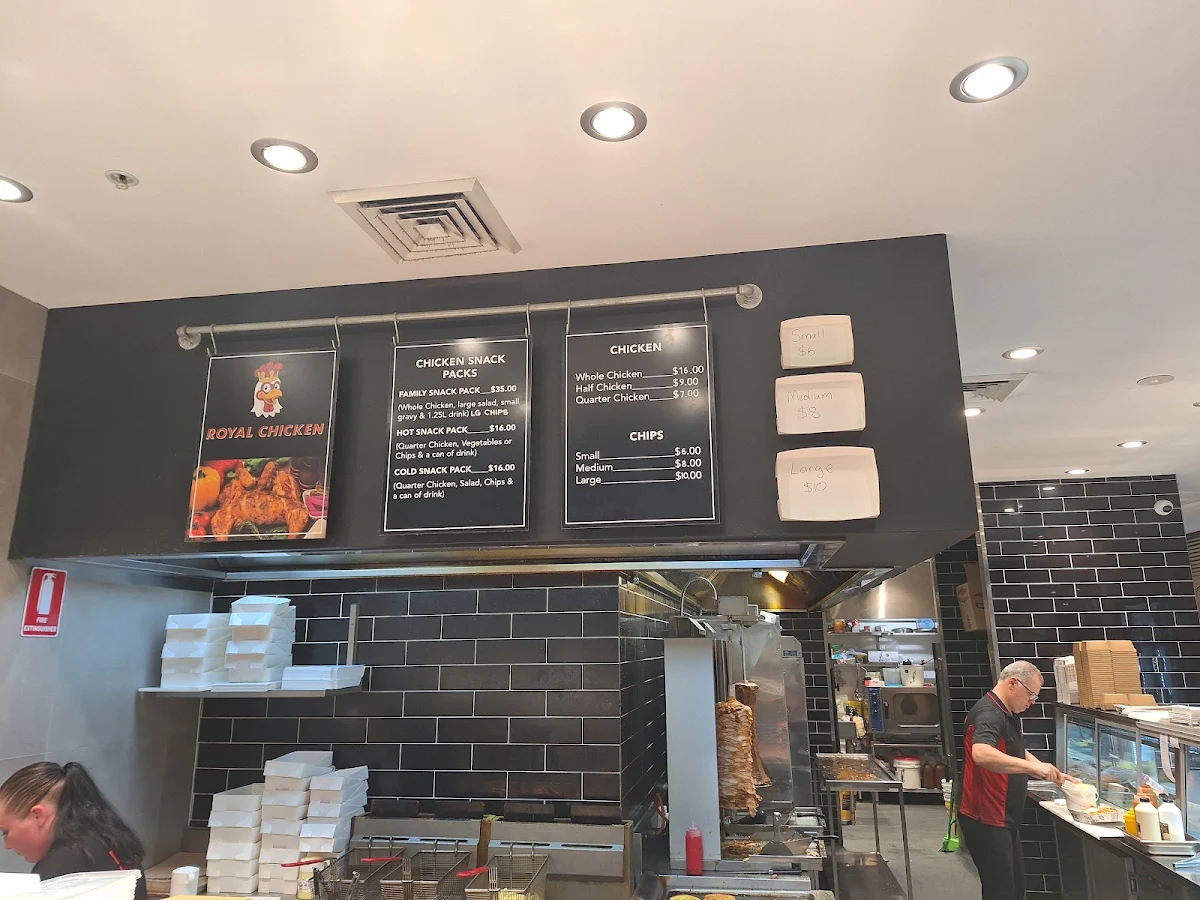Menu, Royal Chicken
