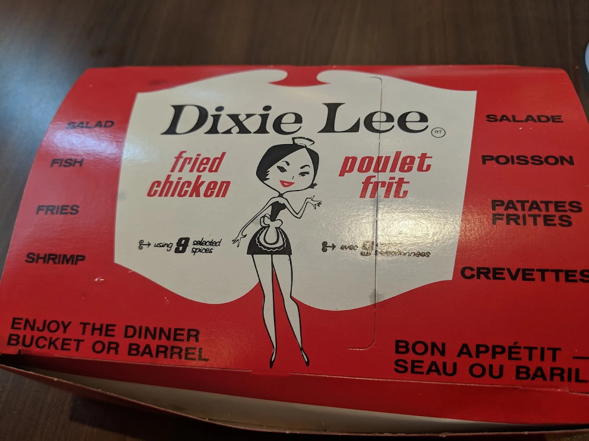 Menu, Restaurant Dixie Lee