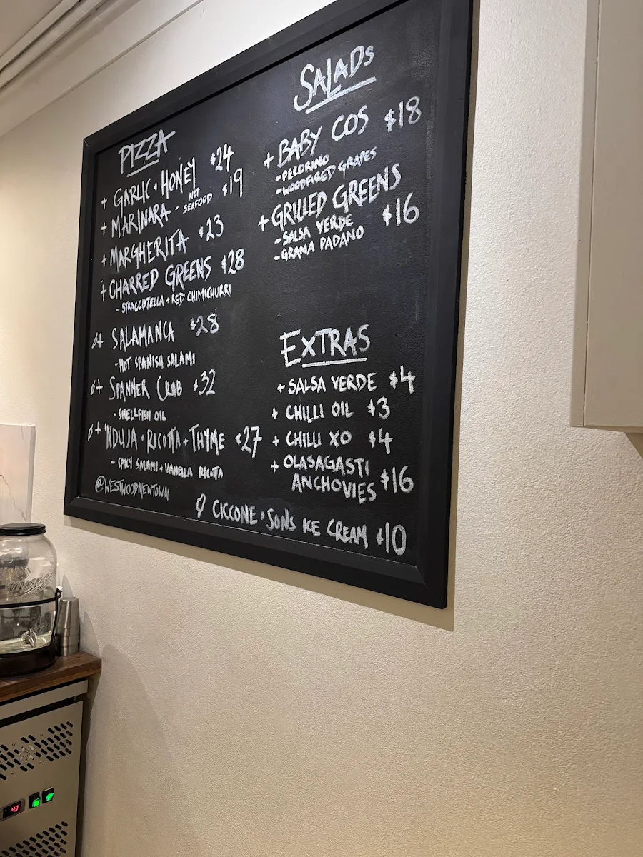 Menu, Westwood