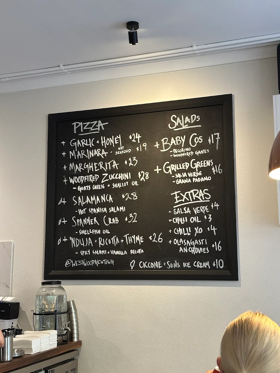 Menu, Westwood