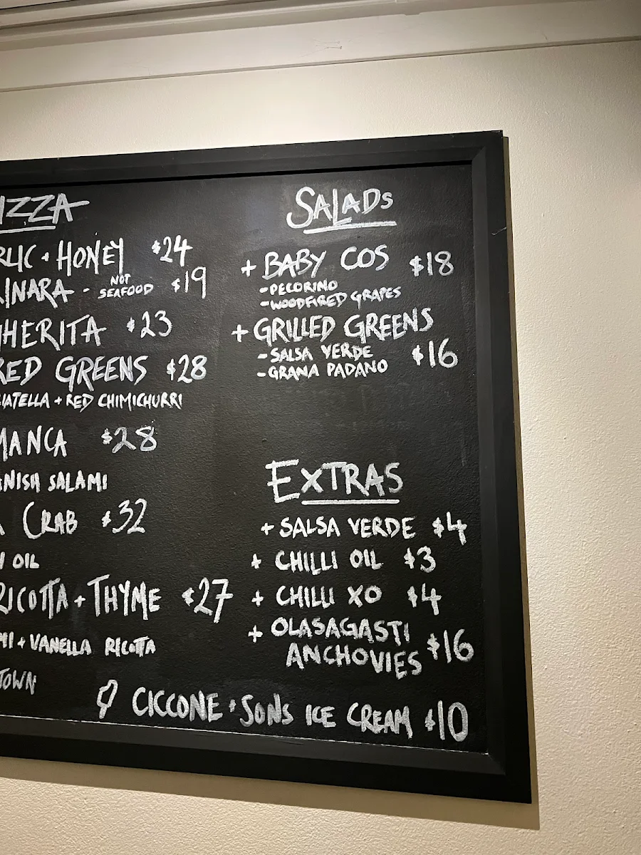 Menu, Westwood