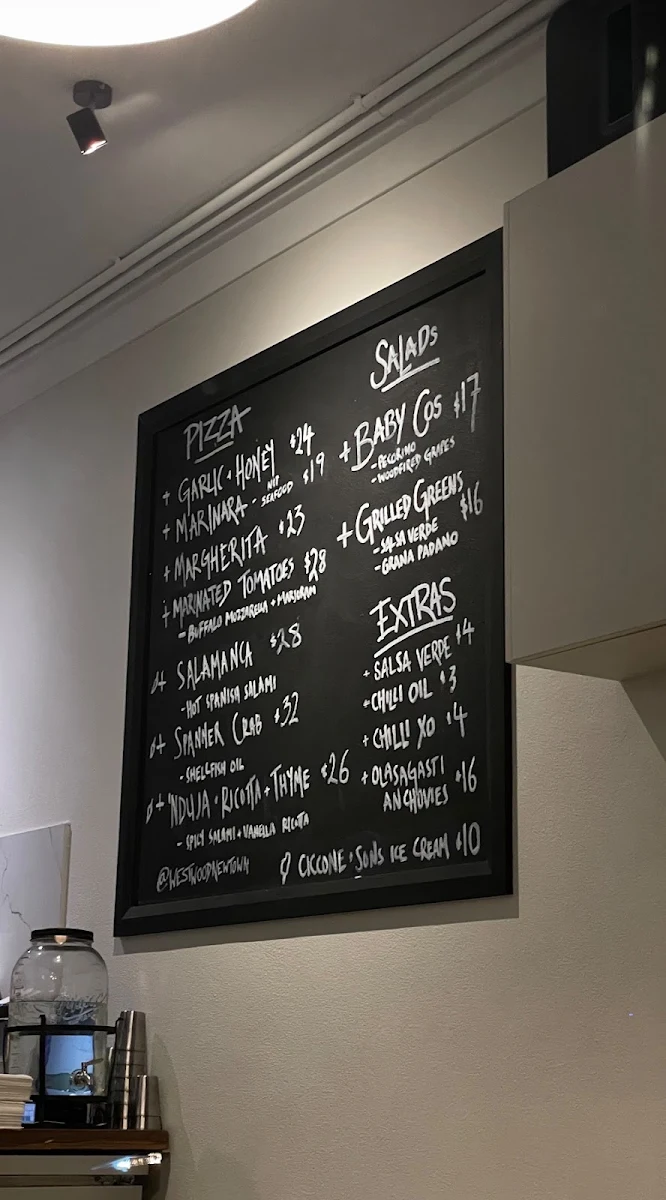 Menu, Westwood