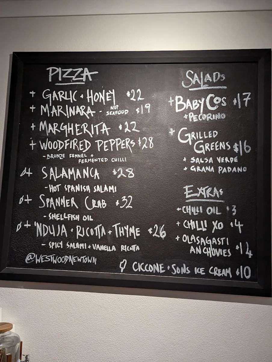 Menu, Westwood