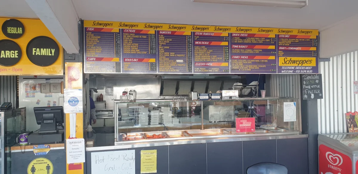 Menu, Inlet Fish & Chips