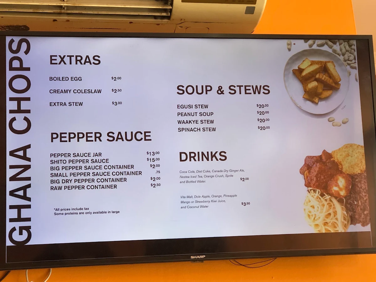 Menu, The Suya Spot Scarborough