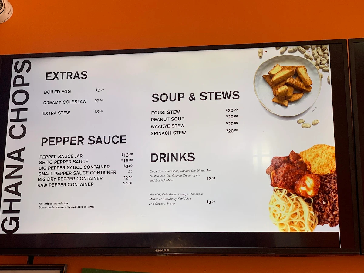 Menu, The Suya Spot Scarborough