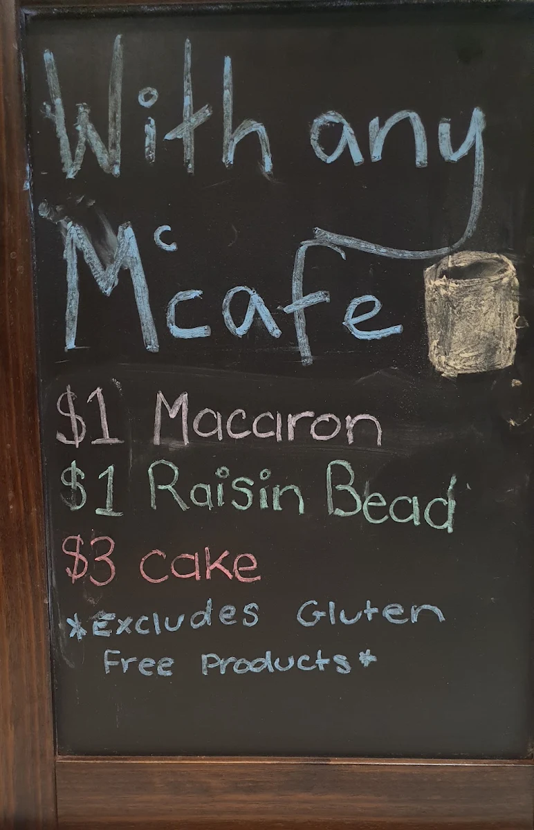 Menu, McDonald's Collinswood