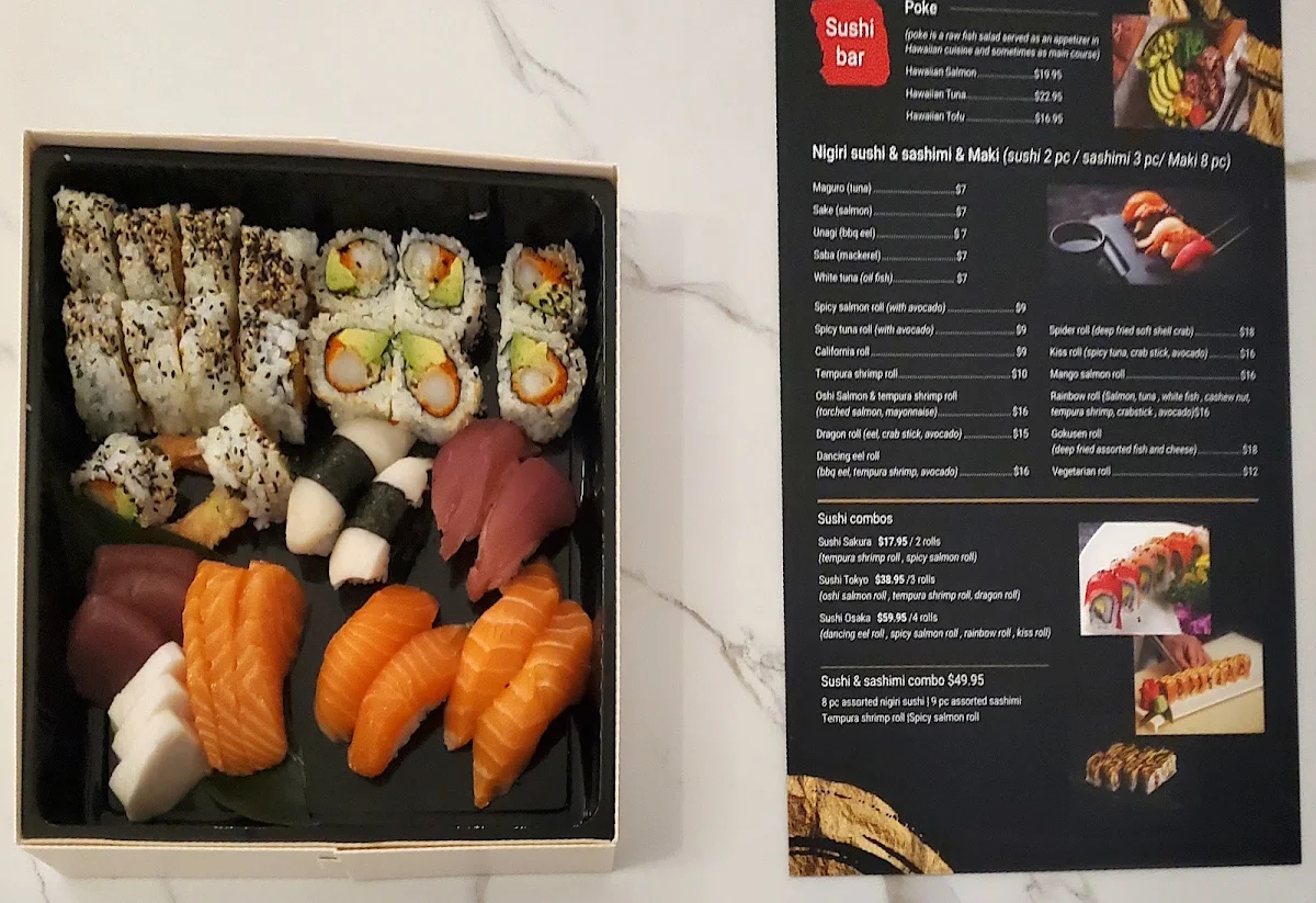 Menu, Gokusen Sushi & Noodle Bar Japanese Food Restaurant