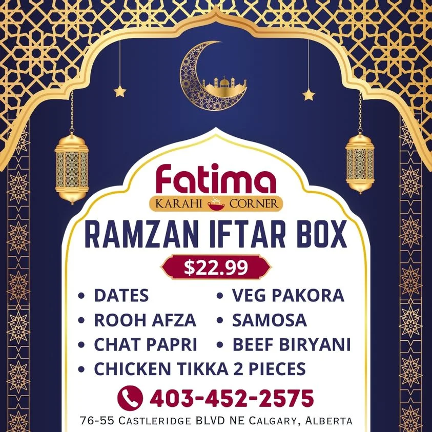 Menu, Fatima Karahi Restaurant & Banquet Hall