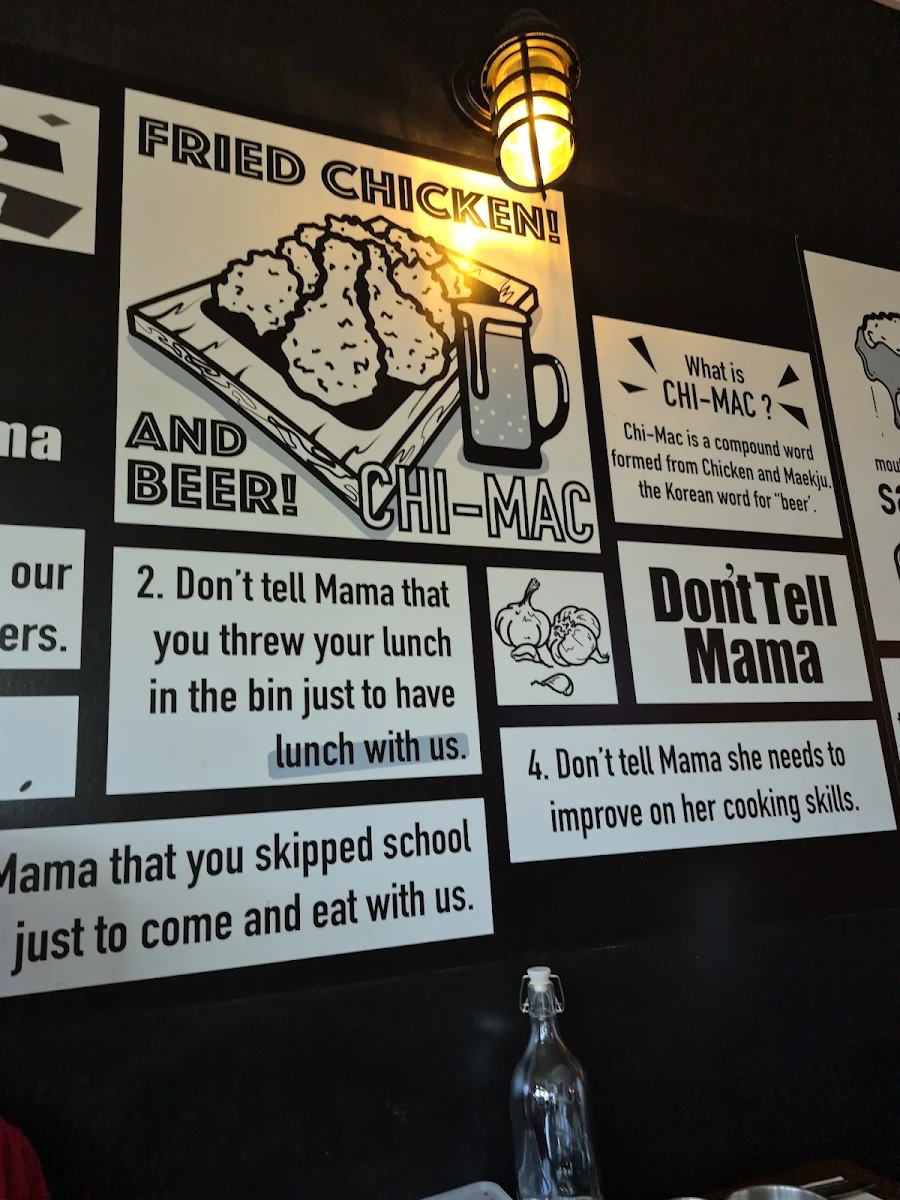 Menu, Don't Tell Mama Shh Korean Restaurant