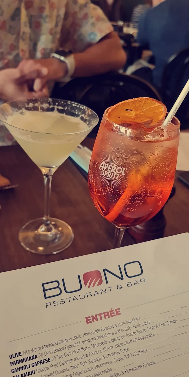Menu, Buono Restaurant & Bar