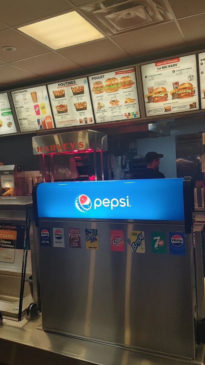 Menu, Harvey's