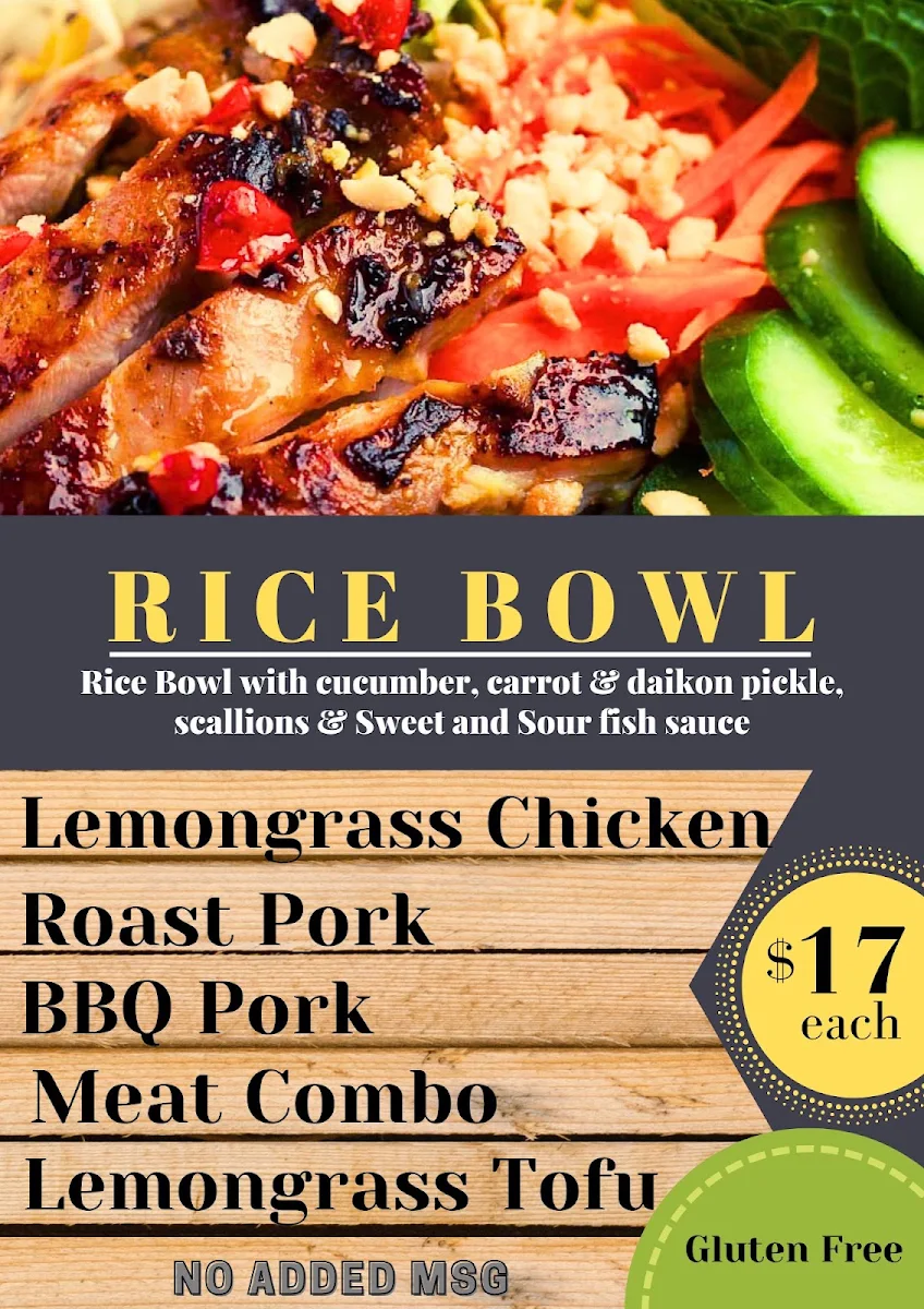 Menu, Nha Trang Vietnamese Pho N Roll