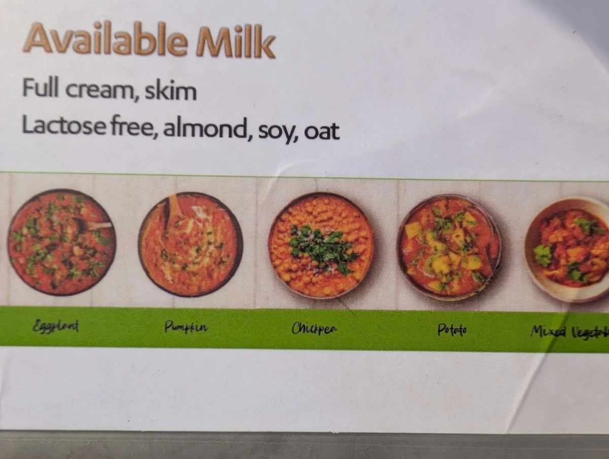 Menu, Cafe Omaru
