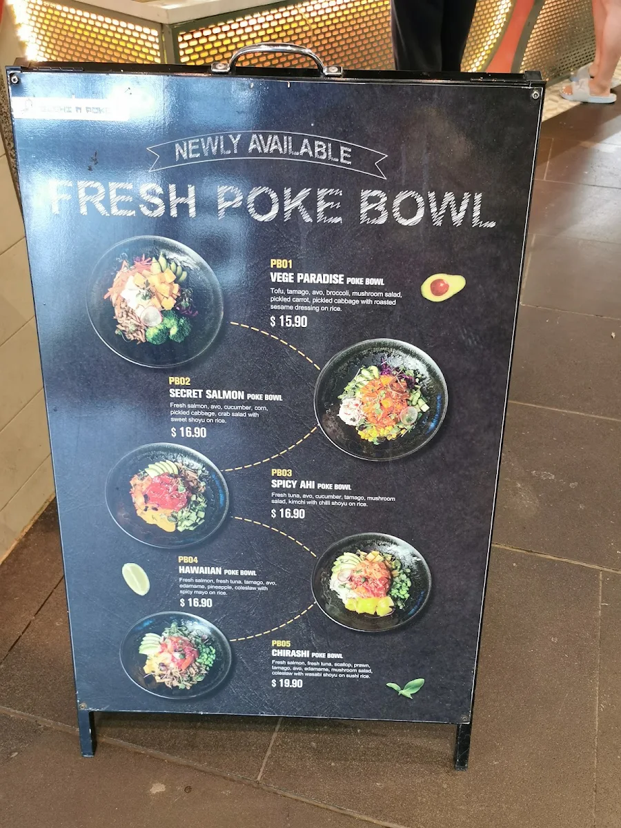 Menu, Sushi n Poke