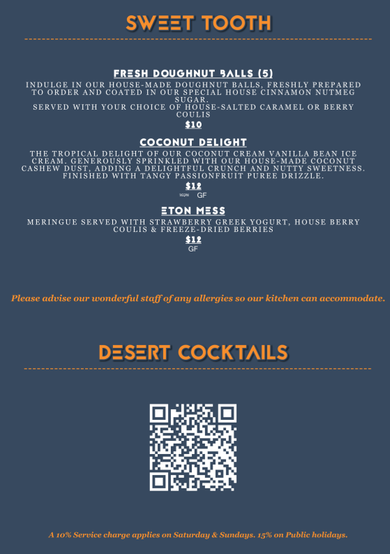 Menu, The Tipsy Cow - Cocktail Tapas Bar & Beer Garden