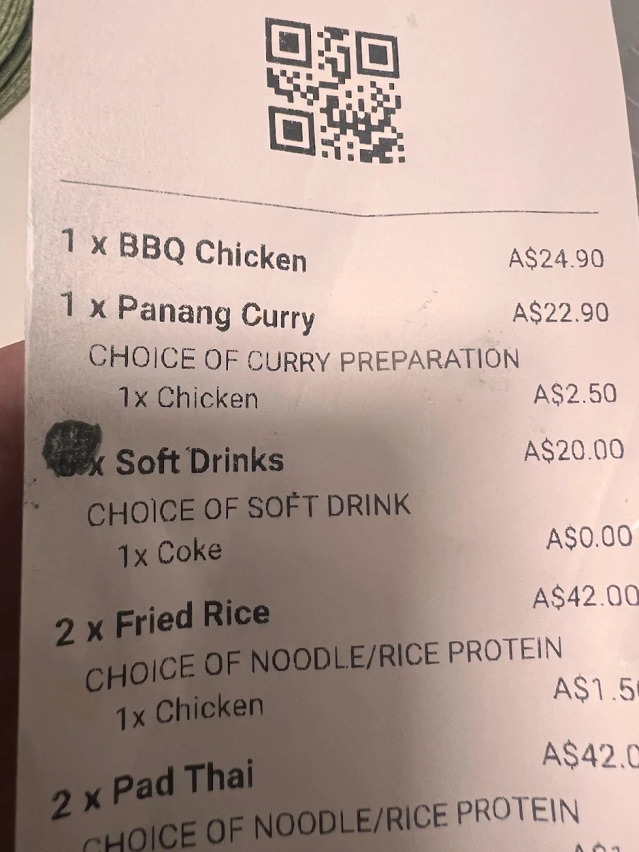 Menu, Thai La-Ong Social