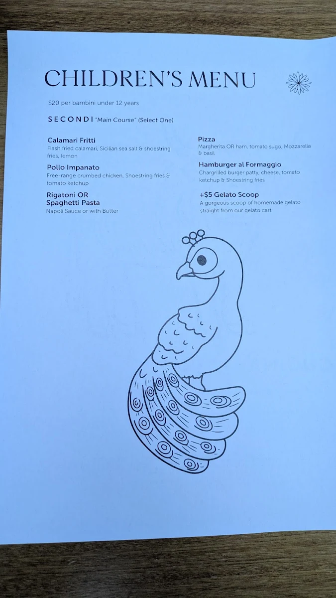 Menu, Marnong Estate - Winery