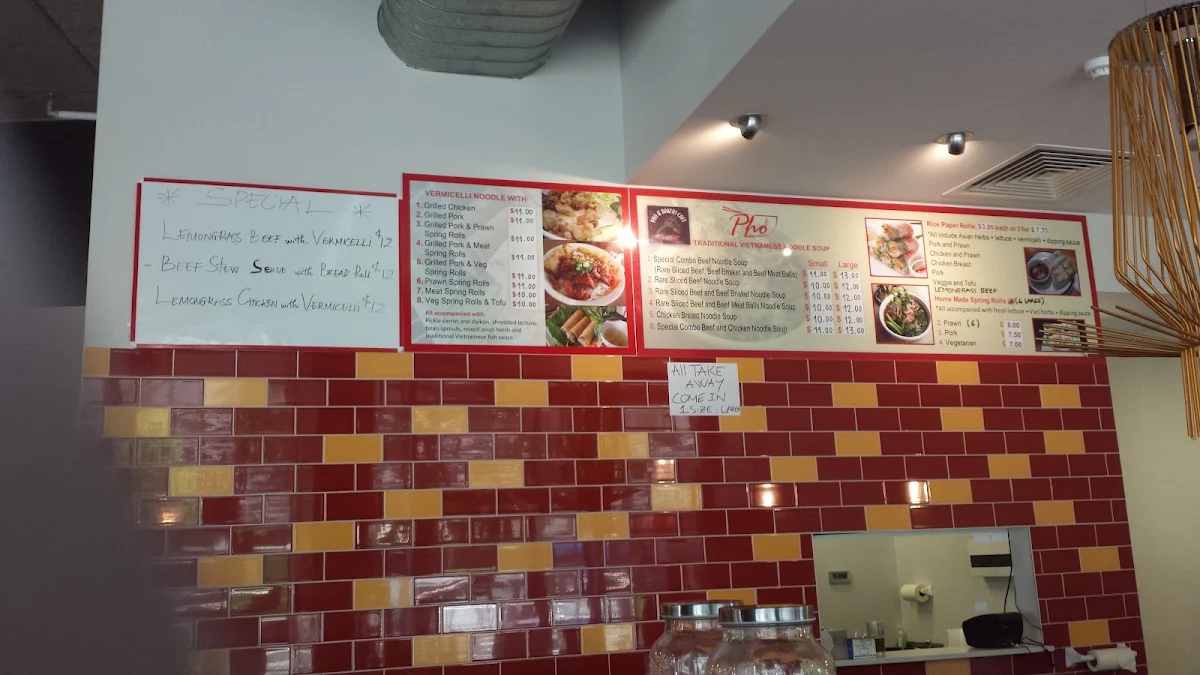 Menu, Nguyen Pho & Banh Mi