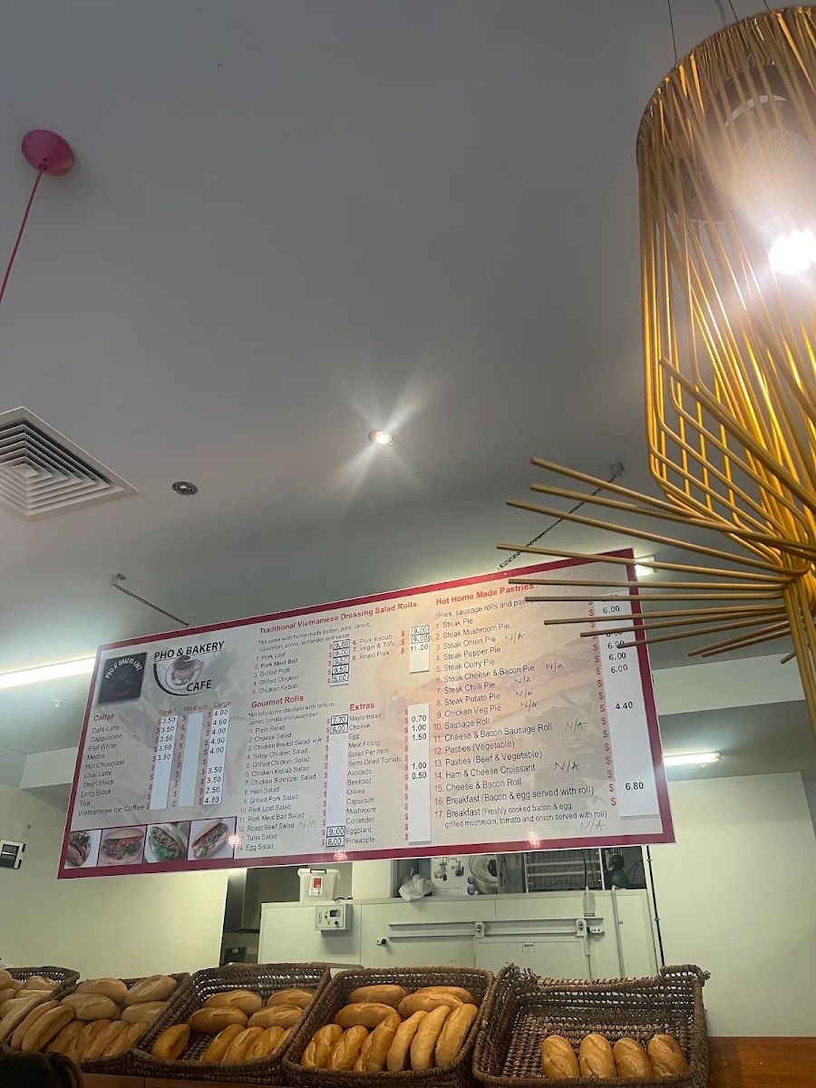 Menu, Nguyen Pho & Banh Mi