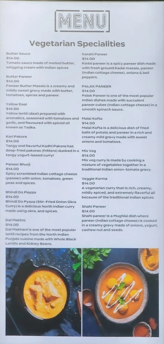 Menu, Flavo Grill Restaurant