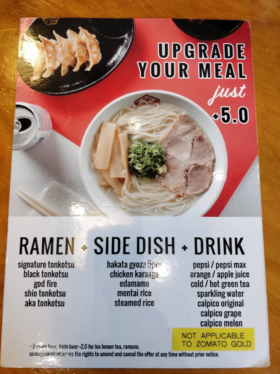 Menu, Hakata Gensuke Hawthorn