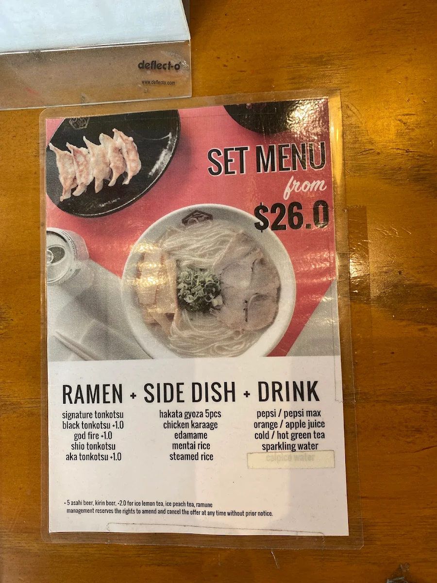 Menu, Hakata Gensuke Hawthorn