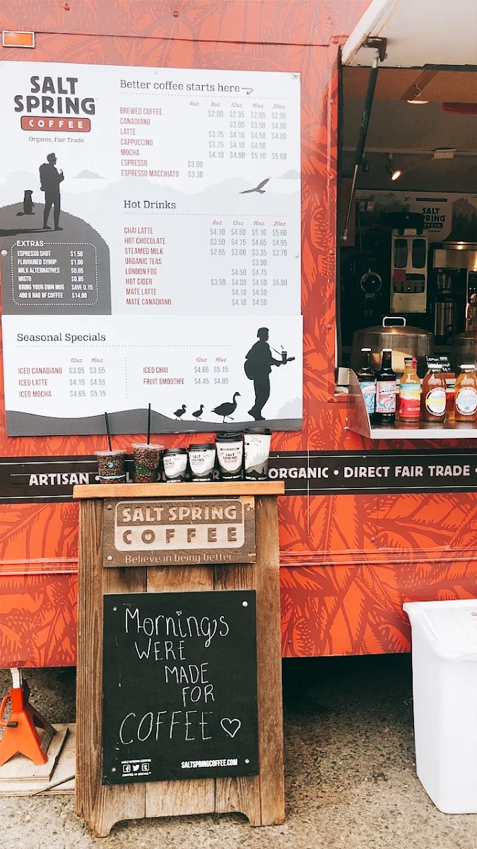 Menu, Salt Spring Coffee - Ganges Cafe & Kitchen