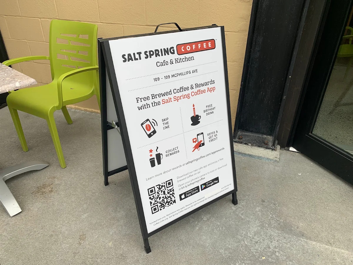 Menu, Salt Spring Coffee - Ganges Cafe & Kitchen