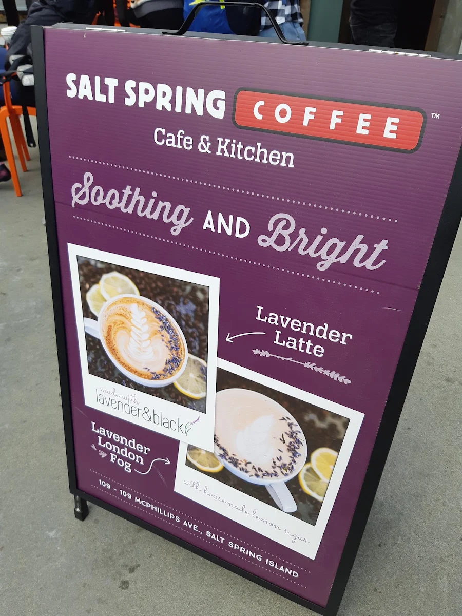 Menu, Salt Spring Coffee - Ganges Cafe & Kitchen